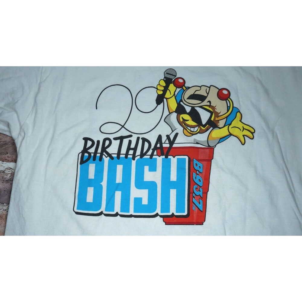 B-93 Birthday Bash 29 T Shirt Mens L White Toby Keith Country Music Concert Tee - Picture 5 of 6